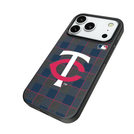 Minnesota Twins Plaid MagSafe Compatible Phone Case for Apple iPhone