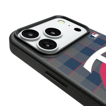 Minnesota Twins Plaid MagSafe Compatible Phone Case for Apple iPhone