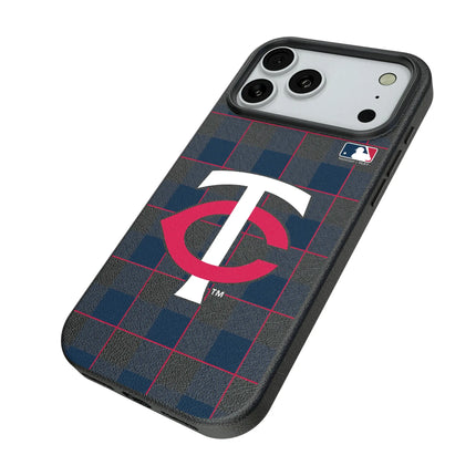 Minnesota Twins Plaid MagSafe Compatible Phone Case for Apple iPhone
