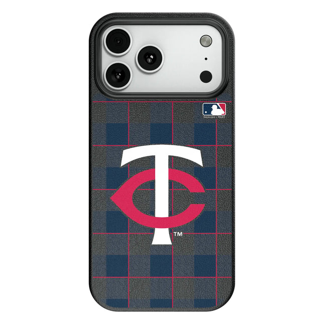 Minnesota Twins Plaid MagSafe Compatible Phone Case for Apple iPhone