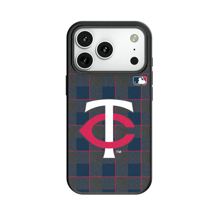 Minnesota Twins Plaid MagSafe Compatible Phone Case for Apple iPhone