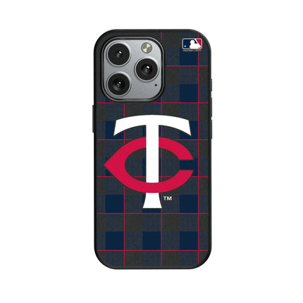 Minnesota Twins Plaid MagSafe Compatible Phone Case for Apple iPhone