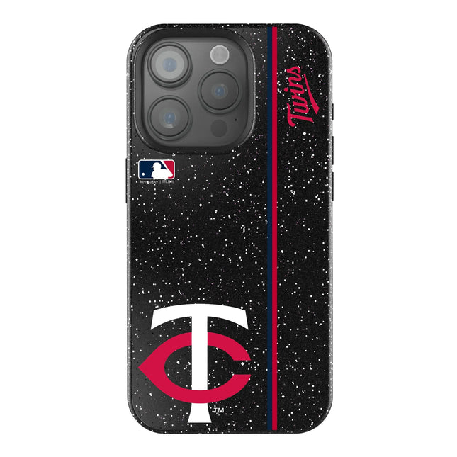 Minnesota Twins Sidebar Black Bling Phone Case for Apple iPhone