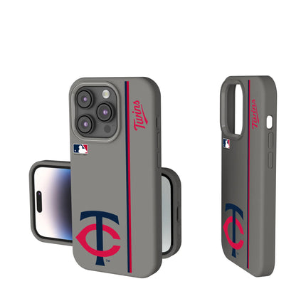 Minnesota Twins Sidebar Soft Touch Phone Case for Apple iPhone