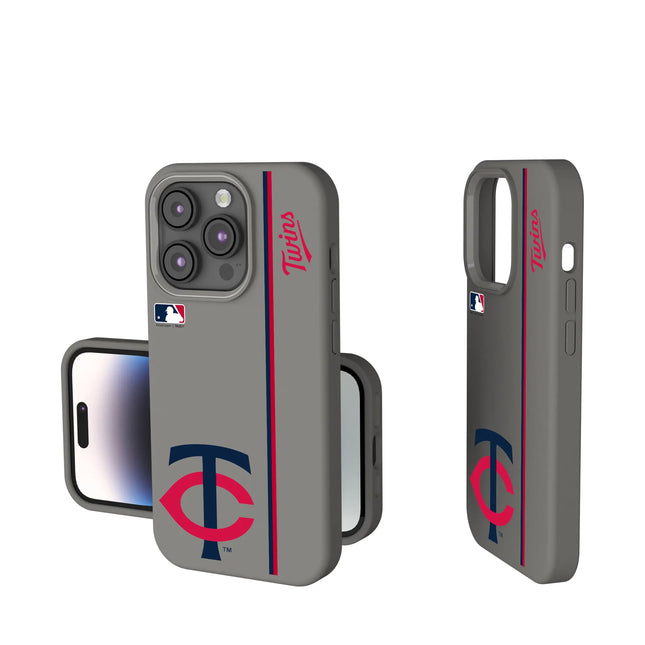 Minnesota Twins Sidebar Soft Touch Phone Case for Apple iPhone
