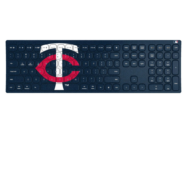 Minnesota Twins Solid Curved Wireless Keyboard