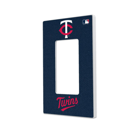 Minnesota Twins Solid Hidden-Screw Light Switch Plate