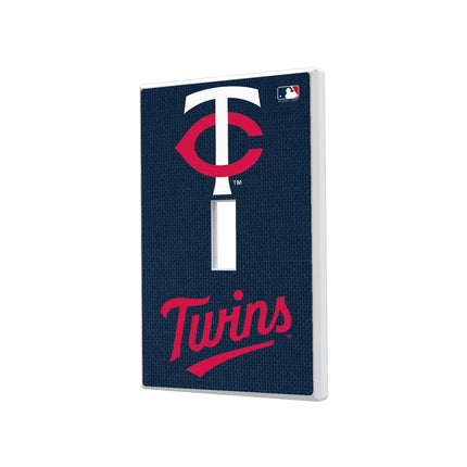 Minnesota Twins Solid Hidden-Screw Light Switch Plate