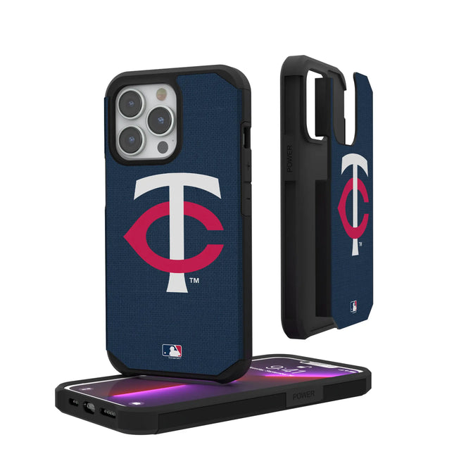 Minnesota Twins Solid Rugged Phone Case for Apple iPhone