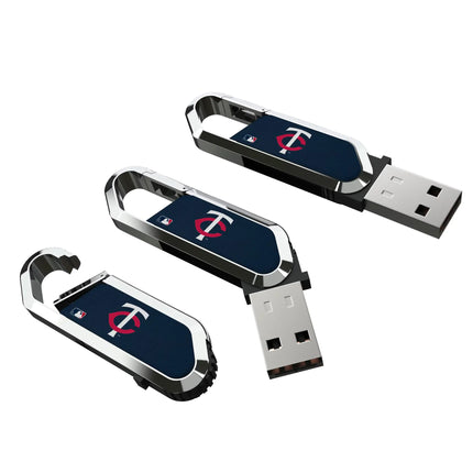 Minnesota Twins Solid USB 64GB Clip Style Flash Drive