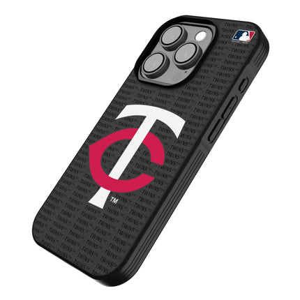 Minnesota Twins Text Backdrop Bump Phone Case for Apple iPhone