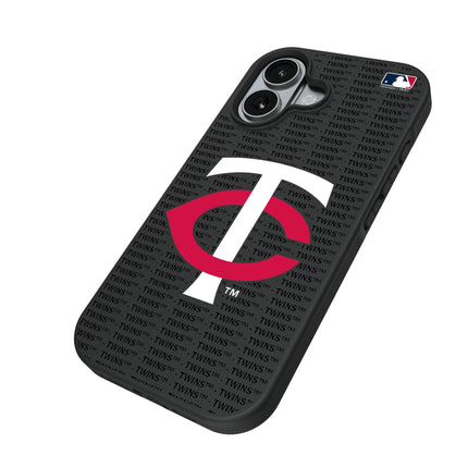 Minnesota Twins Text Backdrop Bump Phone Case for Apple iPhone