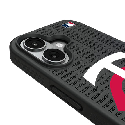 Minnesota Twins Text Backdrop Bump Phone Case for Apple iPhone