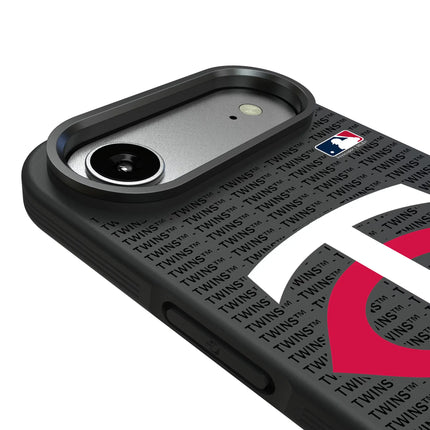 Minnesota Twins Text Backdrop Bump Phone Case for Apple iPhone
