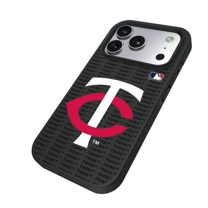 Minnesota Twins Text Backdrop Bump Phone Case for Apple iPhone