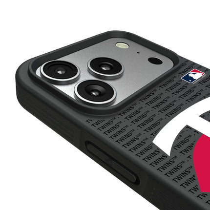 Minnesota Twins Text Backdrop Bump Phone Case for Apple iPhone