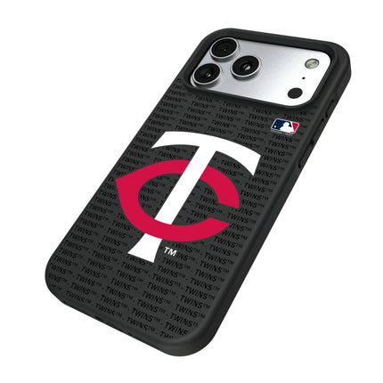 Minnesota Twins Text Backdrop Bump Phone Case for Apple iPhone