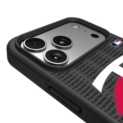 Minnesota Twins Text Backdrop Bump Phone Case for Apple iPhone