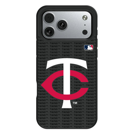 Minnesota Twins Text Backdrop Bump Phone Case for Apple iPhone