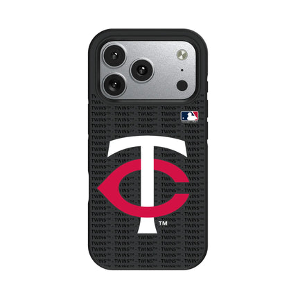 Minnesota Twins Text Backdrop Bump Phone Case for Apple iPhone