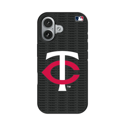 Minnesota Twins Text Backdrop Bump Phone Case for Apple iPhone