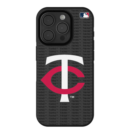 Minnesota Twins Text Backdrop Bump Phone Case for Apple iPhone