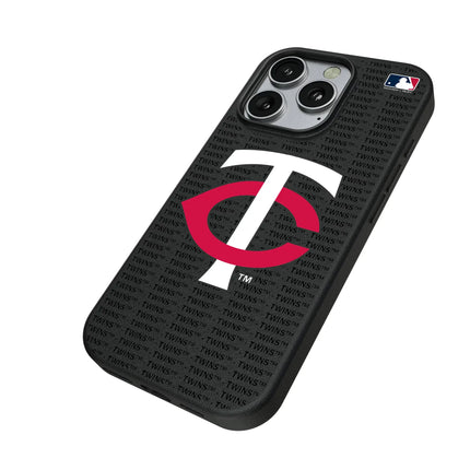 Minnesota Twins Text Backdrop MagSafe Compatible Phone Case for Apple iPhone
