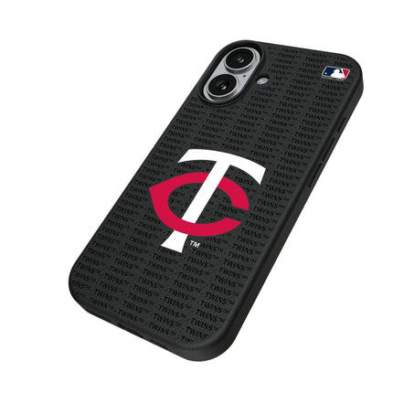 Minnesota Twins Text Backdrop MagSafe Compatible Phone Case for Apple iPhone