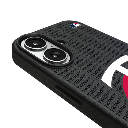 Minnesota Twins Text Backdrop MagSafe Compatible Phone Case for Apple iPhone