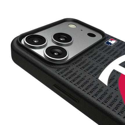 Minnesota Twins Text Backdrop MagSafe Compatible Phone Case for Apple iPhone