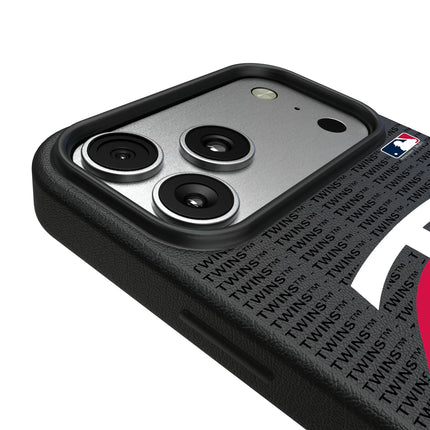 Minnesota Twins Text Backdrop MagSafe Compatible Phone Case for Apple iPhone