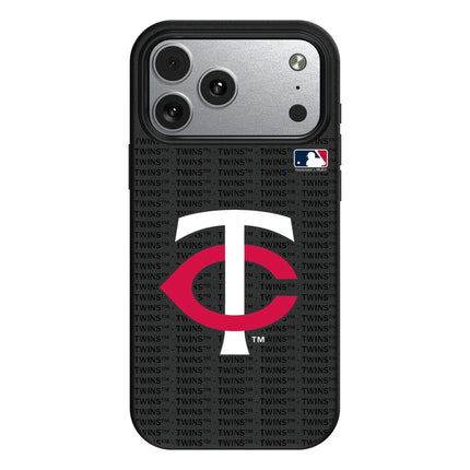Minnesota Twins Text Backdrop MagSafe Compatible Phone Case for Apple iPhone