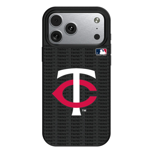 Minnesota Twins Text Backdrop MagSafe Compatible Phone Case for Apple iPhone