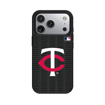 Minnesota Twins Text Backdrop MagSafe Compatible Phone Case for Apple iPhone