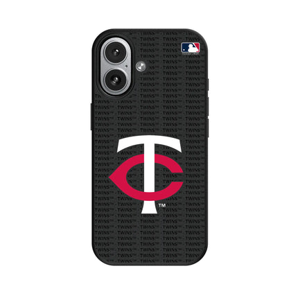 Minnesota Twins Text Backdrop MagSafe Compatible Phone Case for Apple iPhone