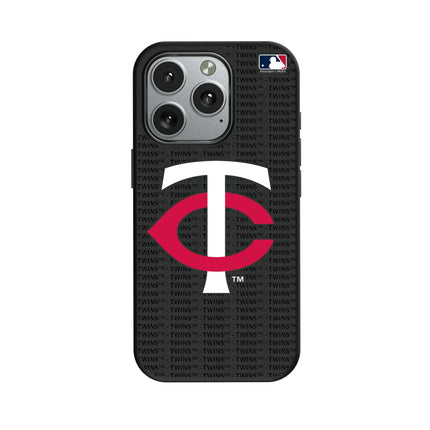 Minnesota Twins Text Backdrop MagSafe Compatible Phone Case for Apple iPhone