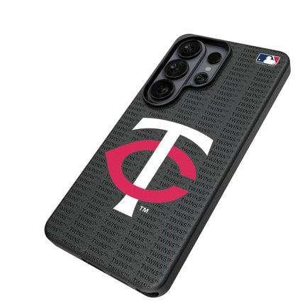 Minnesota Twins Text Backdrop MagSafe Compatible Phone Case for Samsung Galaxy
