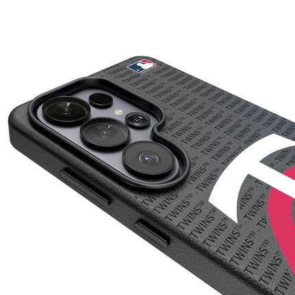 Minnesota Twins Text Backdrop MagSafe Compatible Phone Case for Samsung Galaxy