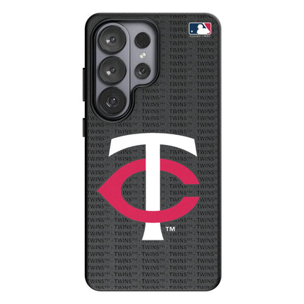 Minnesota Twins Text Backdrop MagSafe Compatible Phone Case for Samsung Galaxy