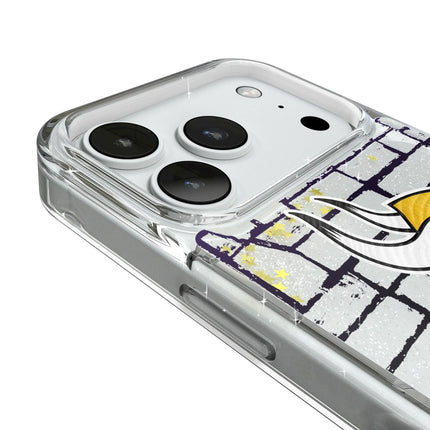 Minnesota Vikings Brick Glitter Phone Case for Apple iPhone