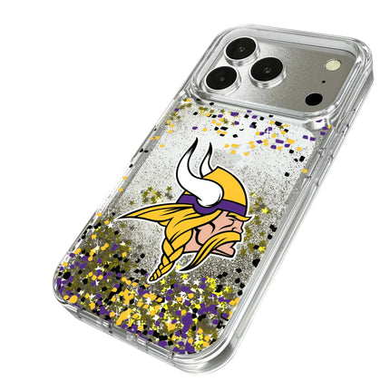 Minnesota Vikings Confetti Glitter Phone Case for Apple iPhone