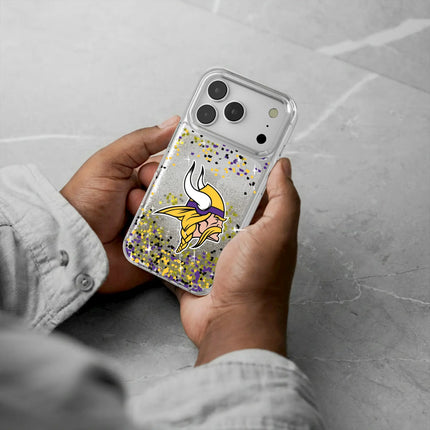 Minnesota Vikings Confetti Glitter Phone Case for Apple iPhone