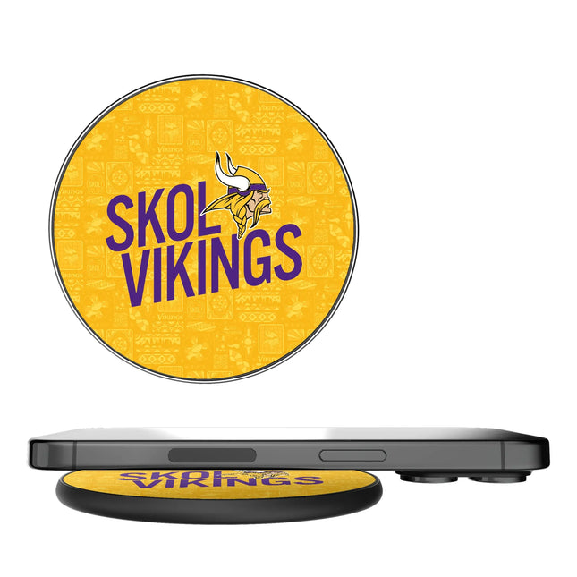 Minnesota Vikings Deco 15-Watt Wireless Charger