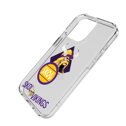 Minnesota Vikings Deco Clear Phone Case for Apple iPhone