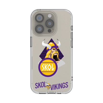 Minnesota Vikings Deco Clear Phone Case for Apple iPhone