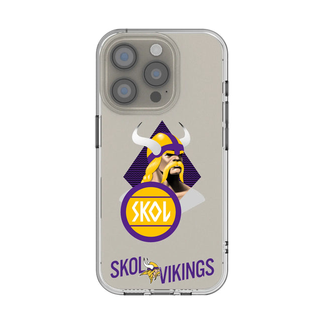 Minnesota Vikings Deco Clear Phone Case for Apple iPhone