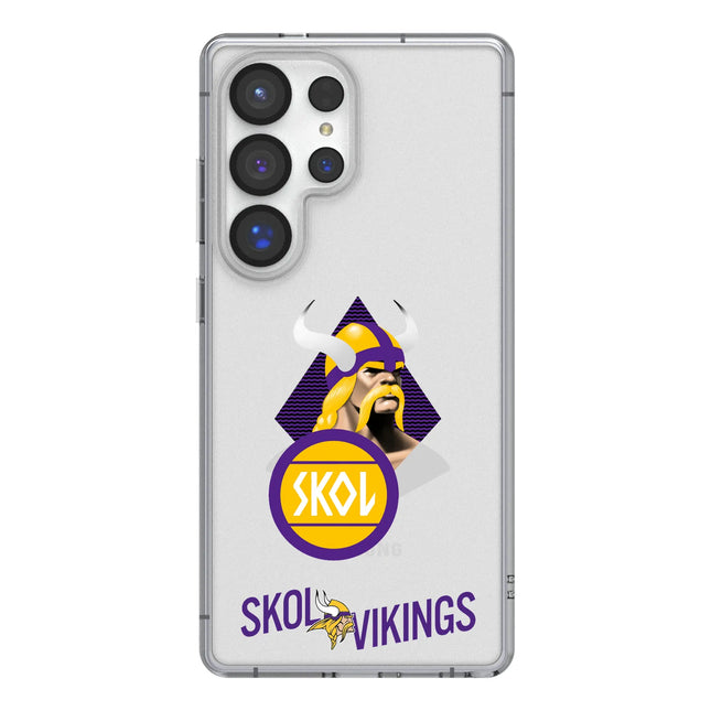 Minnesota Vikings Deco Clear Phone Case for Samsung Galaxy