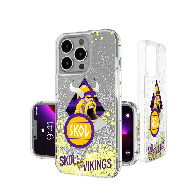 Minnesota Vikings Deco Glitter Phone Case for Apple iPhone