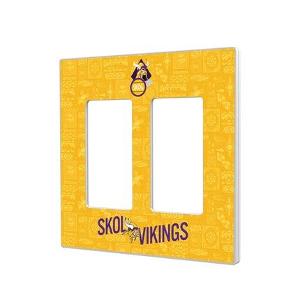 Minnesota Vikings Deco Hidden-Screw Light Switch Plate