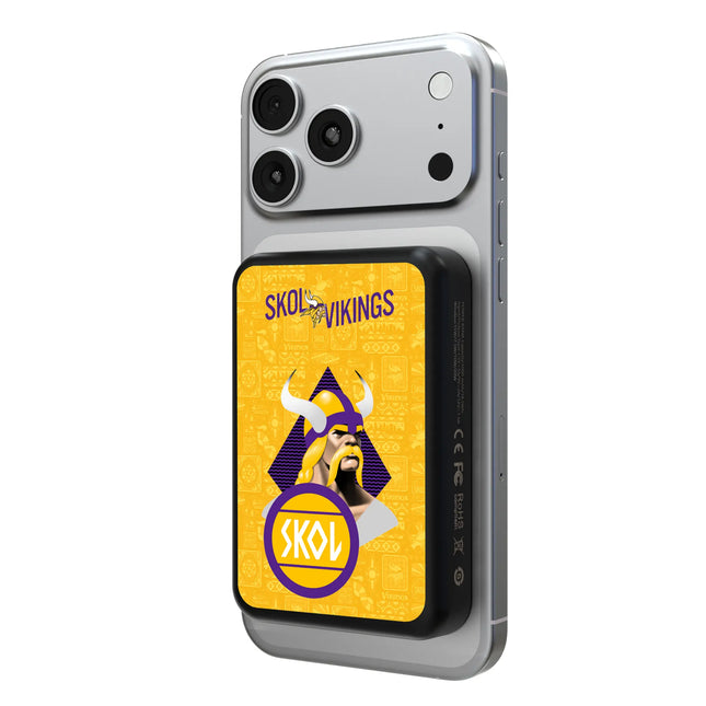 Minnesota Vikings Deco Wireless Mag Power Bank